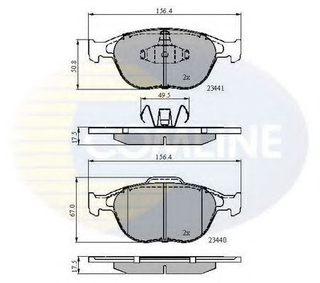 Тормозные колодки COMLINE CBP01150