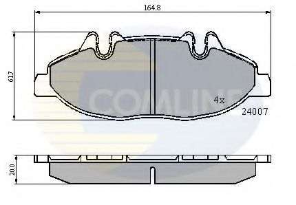 Тормозные колодки COMLINE CBP01305