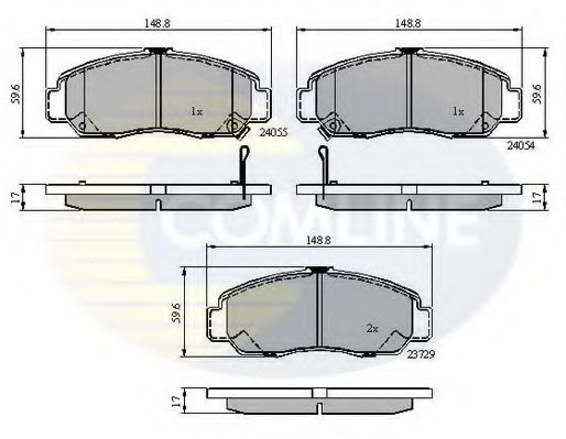 Тормозные колодки COMLINE CBP3949