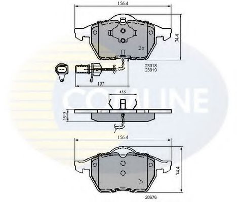 Тормозные колодки COMLINE CBP11025