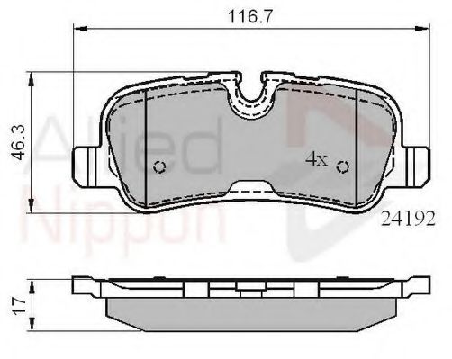 Тормозные колодки COMLINE ADB02021