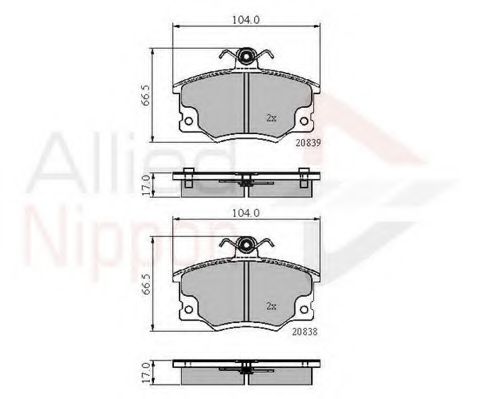 Тормозные колодки COMLINE ADB4137