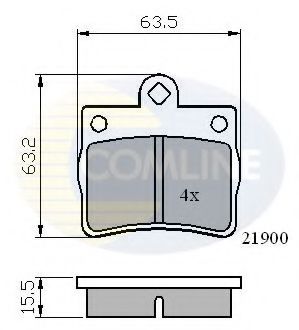 Гальмівні колодки COMLINE CBP0220