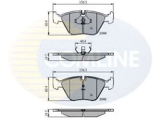Тормозные колодки COMLINE CBP0358