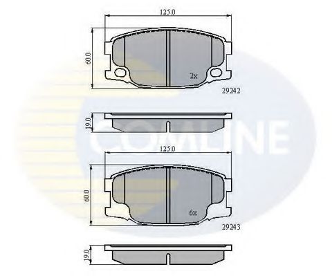 Тормозные колодки COMLINE CBP01088