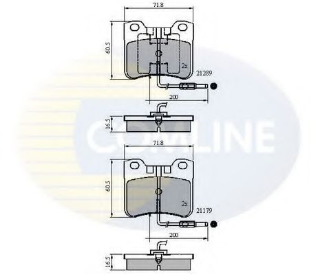 Тормозные колодки COMLINE CBP1231