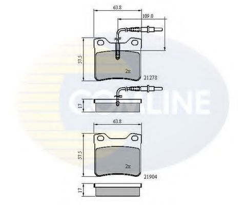 Тормозные колодки COMLINE CBP1455