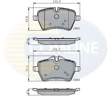 Тормозные колодки COMLINE CBP01673