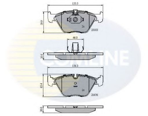 Тормозные колодки COMLINE CBP01744