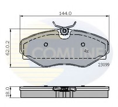 Тормозные колодки COMLINE CBP01766