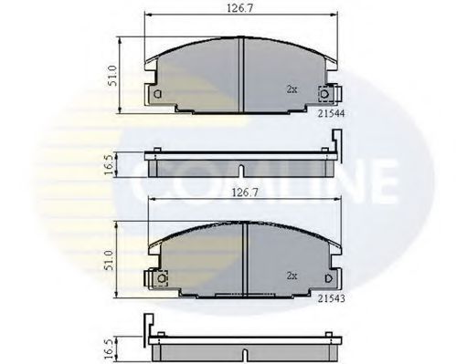 Тормозные колодки COMLINE CBP3322
