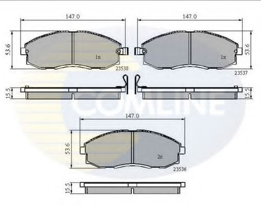 Тормозные колодки COMLINE CBP3481