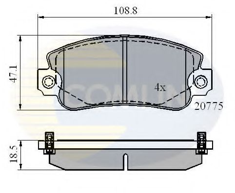 Гальмівні колодки COMLINE CBP4129