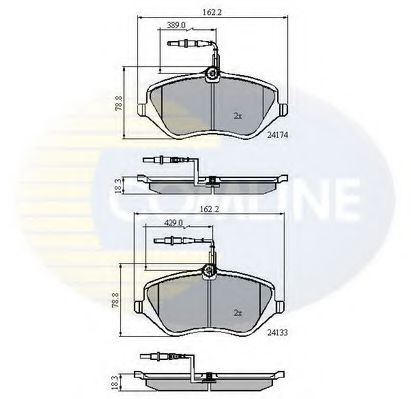 Тормозные колодки COMLINE CBP11251
