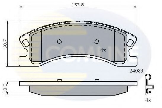 Тормозные колодки COMLINE CBP31202