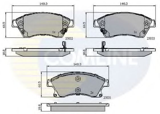 Тормозные колодки COMLINE CBP32038