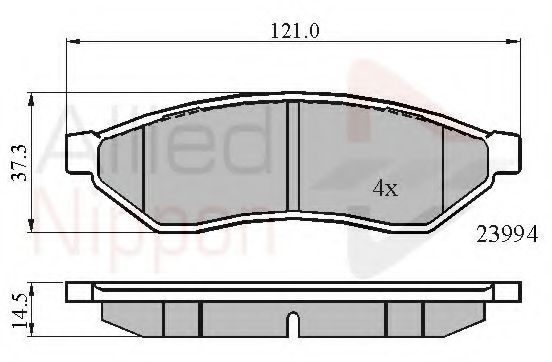 Тормозные колодки COMLINE ADB01190