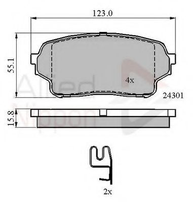 Тормозные колодки COMLINE ADB31523