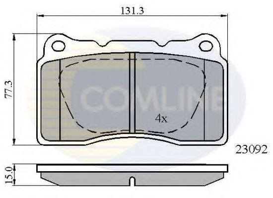 Тормозные колодки COMLINE CBP0895