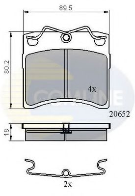 Тормозные колодки COMLINE CBP0925