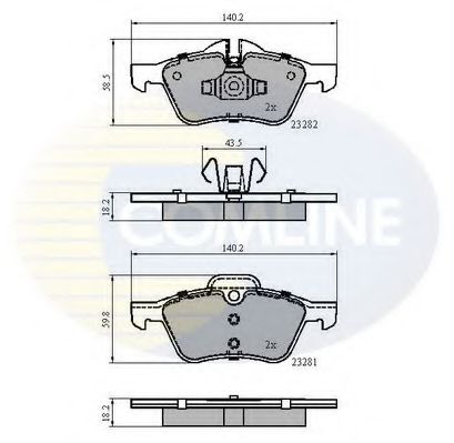 Тормозные колодки COMLINE CBP01548