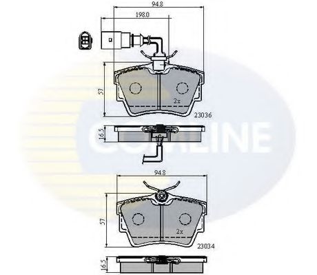 Гальмівні колодки COMLINE CBP1874