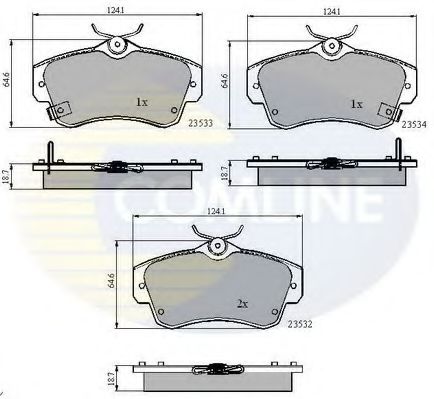 Тормозные колодки COMLINE CBP3894