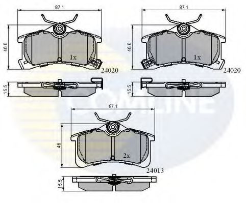 Тормозные колодки COMLINE CBP3903