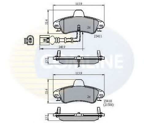Тормозные колодки COMLINE CBP11235