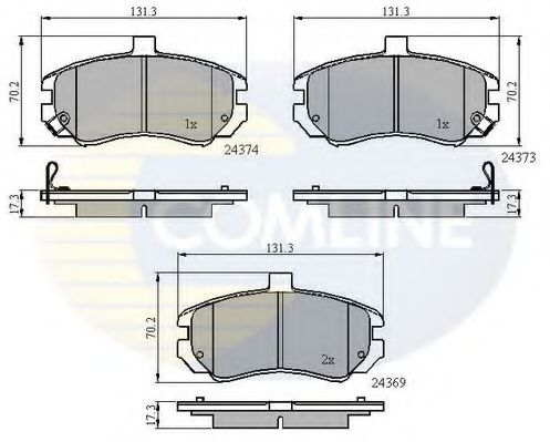 Тормозные колодки COMLINE CBP31197