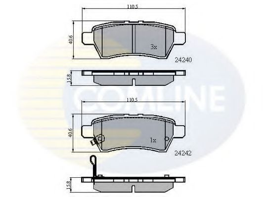 Тормозные колодки COMLINE CBP31518