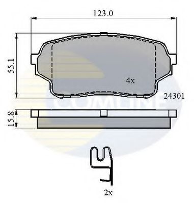 Тормозные колодки COMLINE CBP31523
