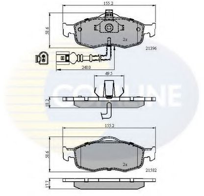 Тормозные колодки COMLINE CBP1514