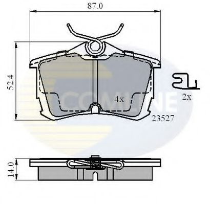 Тормозные колодки COMLINE CBP3803