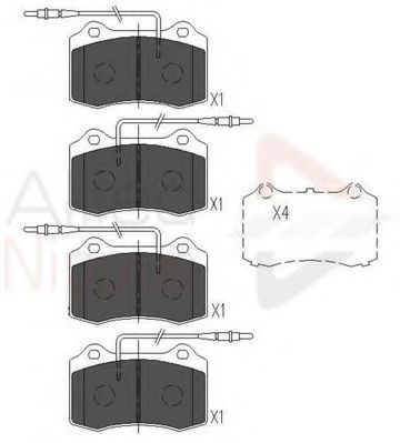 Тормозные колодки COMLINE ADB11227