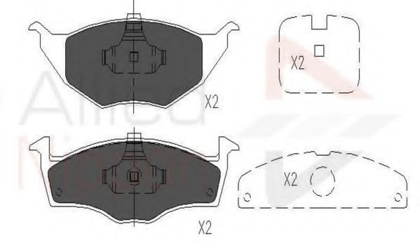 Тормозные колодки COMLINE ADB01144