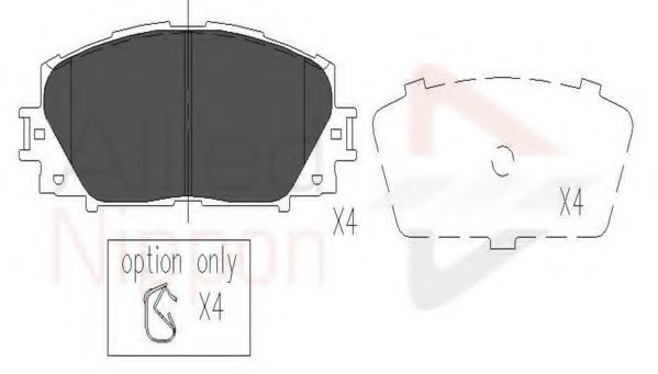 Тормозные колодки COMLINE ADB06014