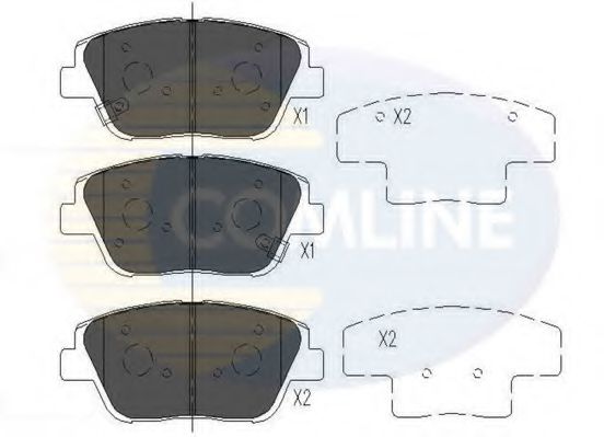 Тормозные колодки COMLINE CBP36080