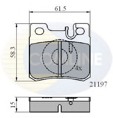 Тормозные колодки COMLINE CBP0226