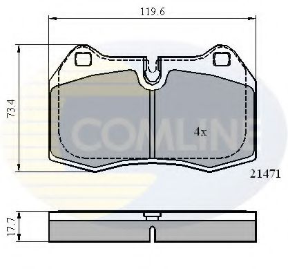 Тормозные колодки COMLINE CBP01097