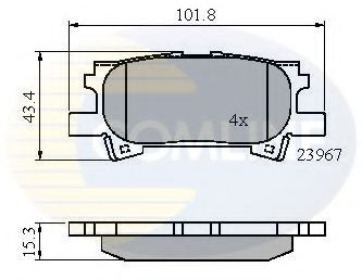 Тормозные колодки COMLINE CBP01279