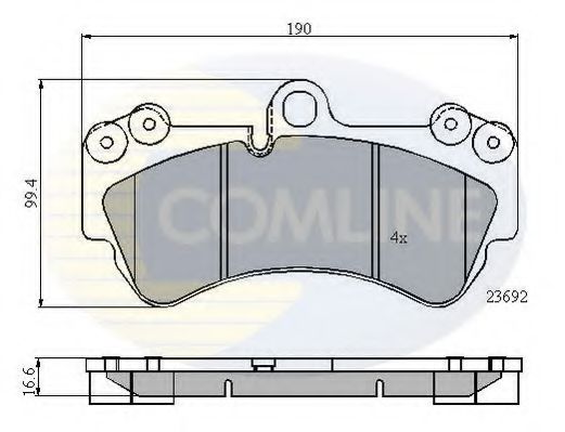 Тормозные колодки COMLINE CBP01314