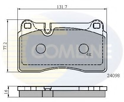 Тормозные колодки COMLINE CBP01626