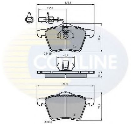 Тормозные колодки COMLINE CBP1885