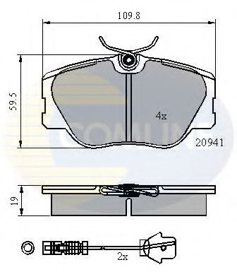 Тормозные колодки COMLINE CBP2360