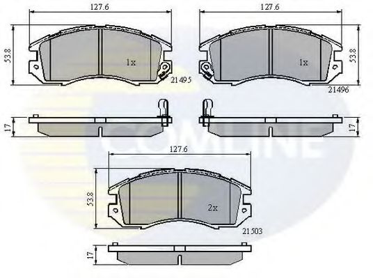 Тормозные колодки COMLINE CBP3127