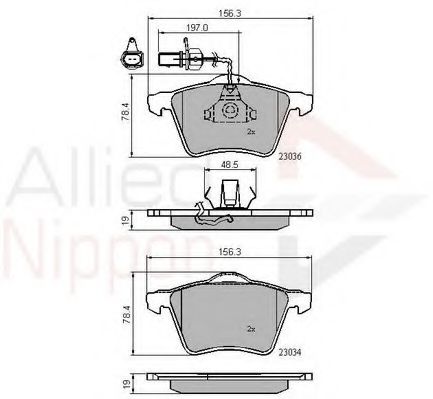 Тормозные колодки COMLINE ADB11168