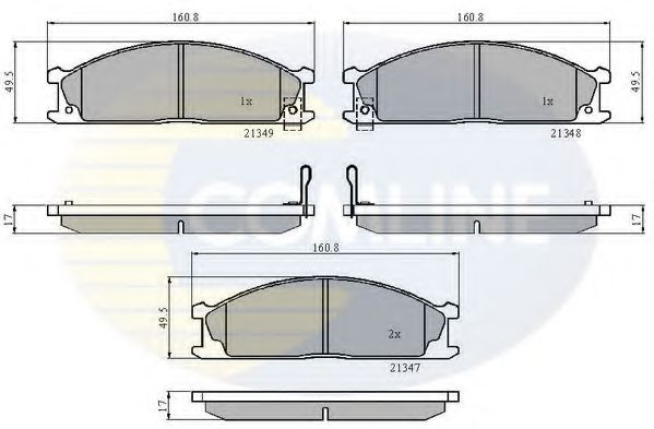 Тормозные колодки COMLINE CBP3863