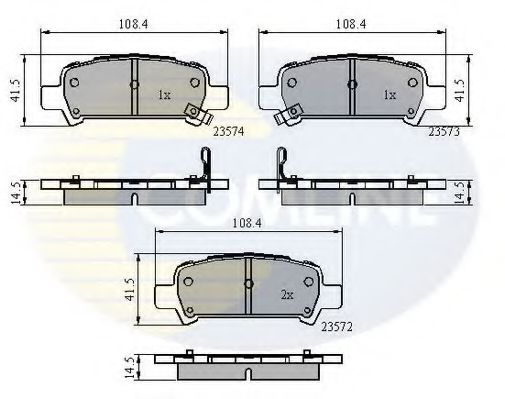 Тормозные колодки COMLINE CBP3882