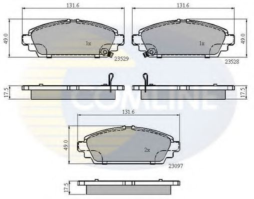 Гальмівні колодки COMLINE CBP3943